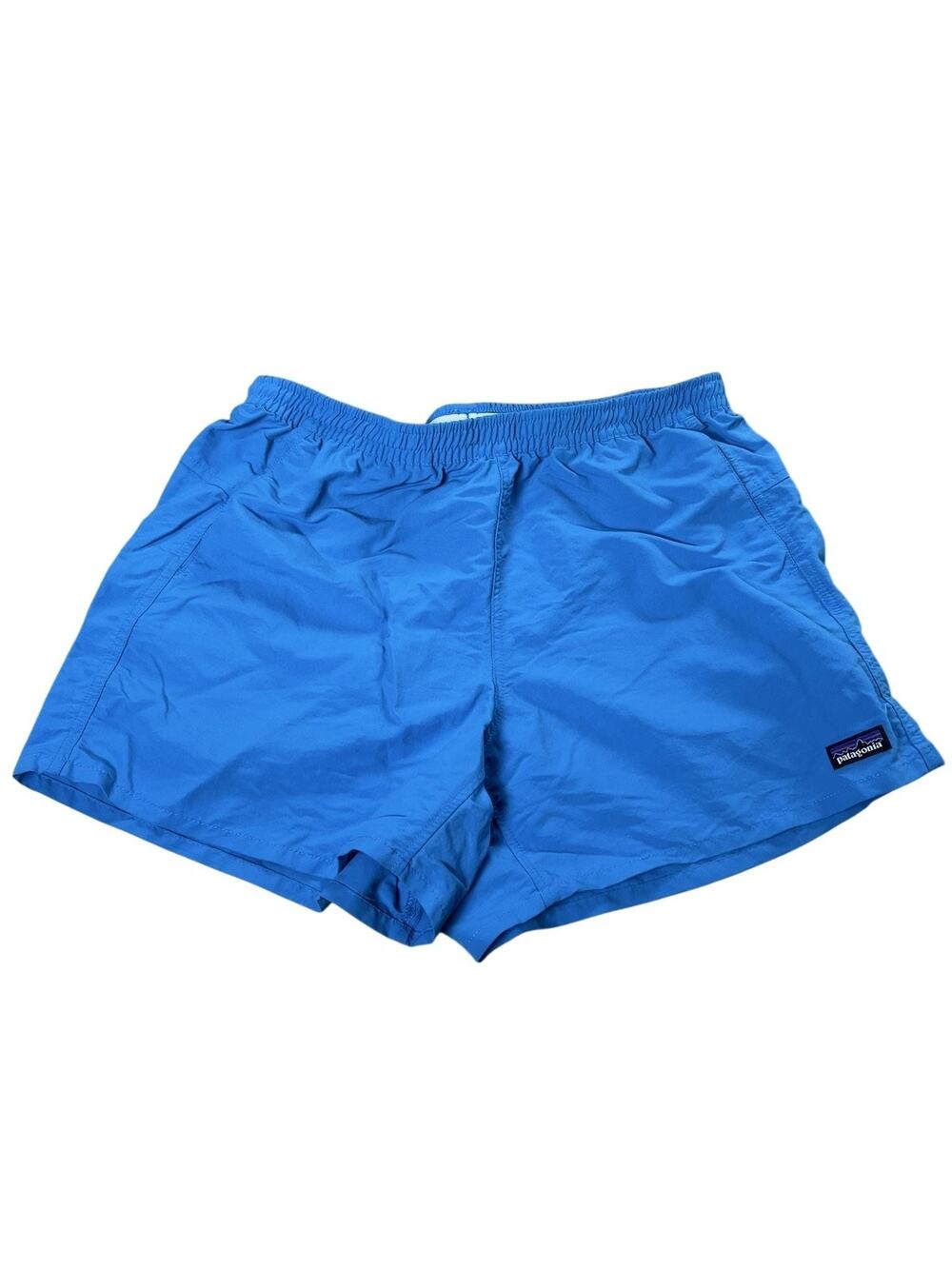 Patagonia Shorts Mens M Blue Nylon Lined Drawstring Elastic Waist Pockets